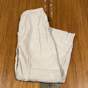 H&M Khaki Linen Pants